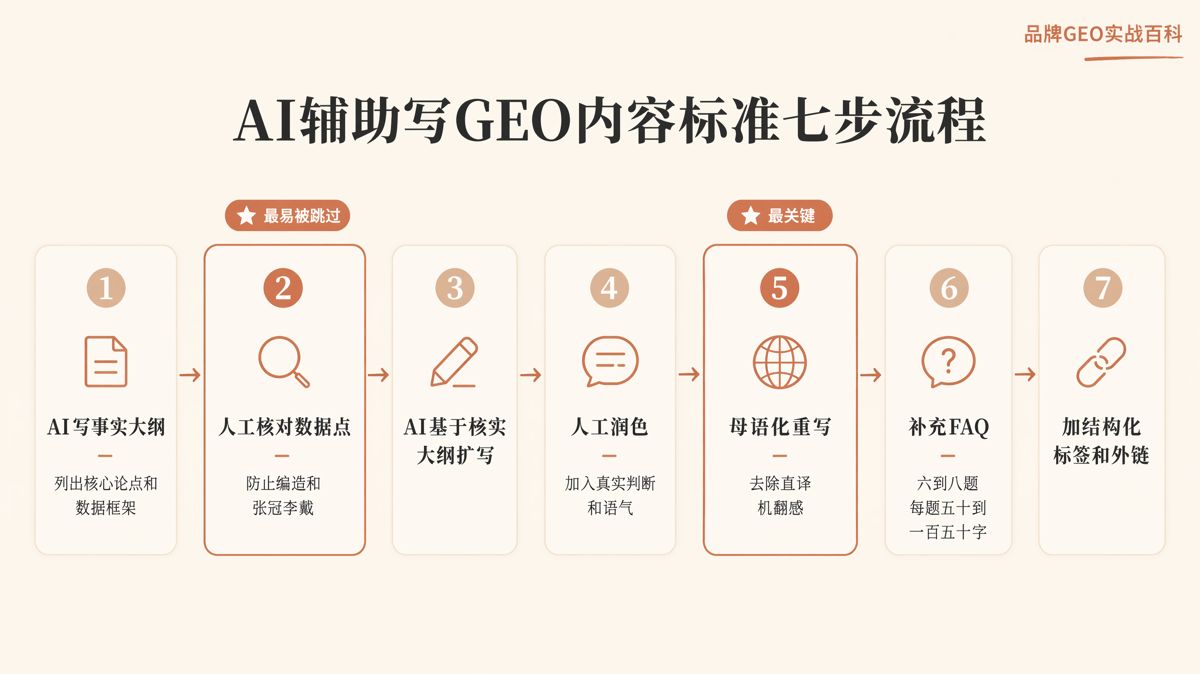 AI能写GEO内容,但初稿不能直接发布