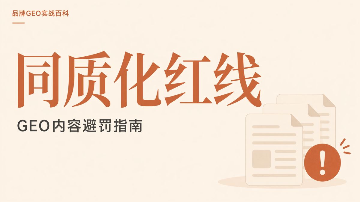 GEO内容如何避免同质化与抄袭