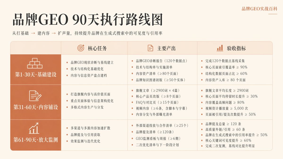 GEO從零起步:90天怎麼做