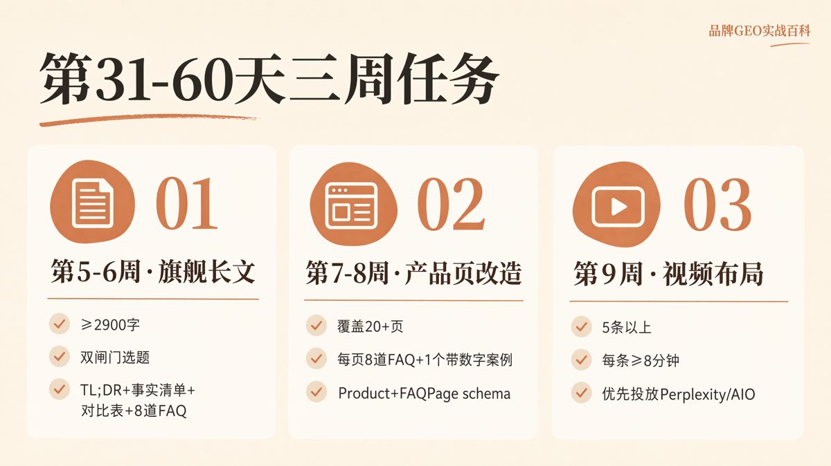 GEO第31—60天:内容铺设怎么做?