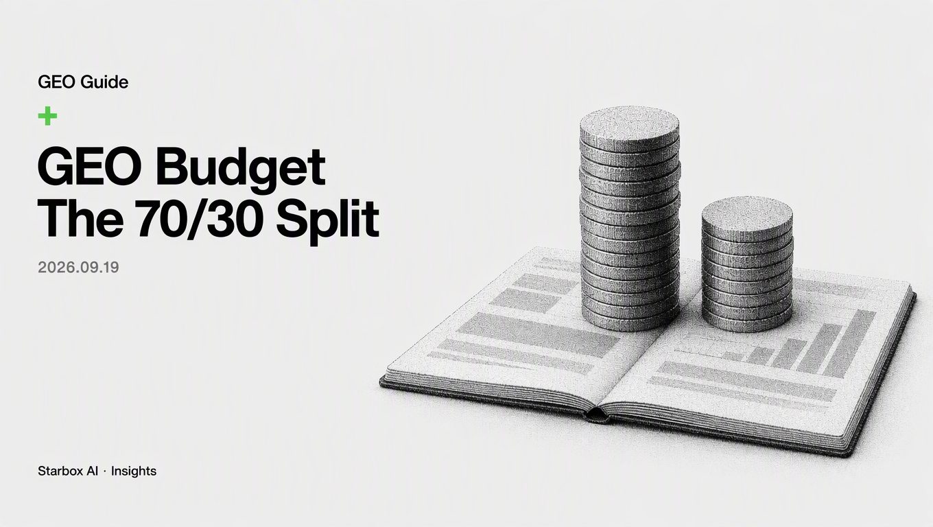 How to Allocate a GEO Budget: Start with a 70/30 Split