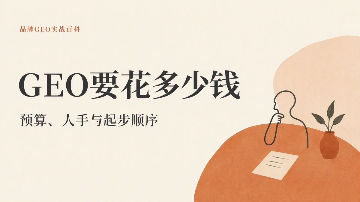 做 GEO,预算怎么分,团队怎么配?