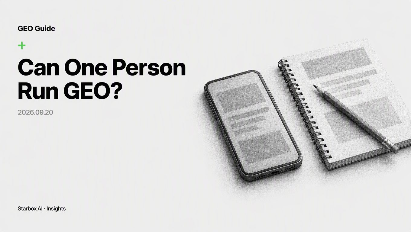 Can One Person Do GEO? From Solo Launch to Team Roles