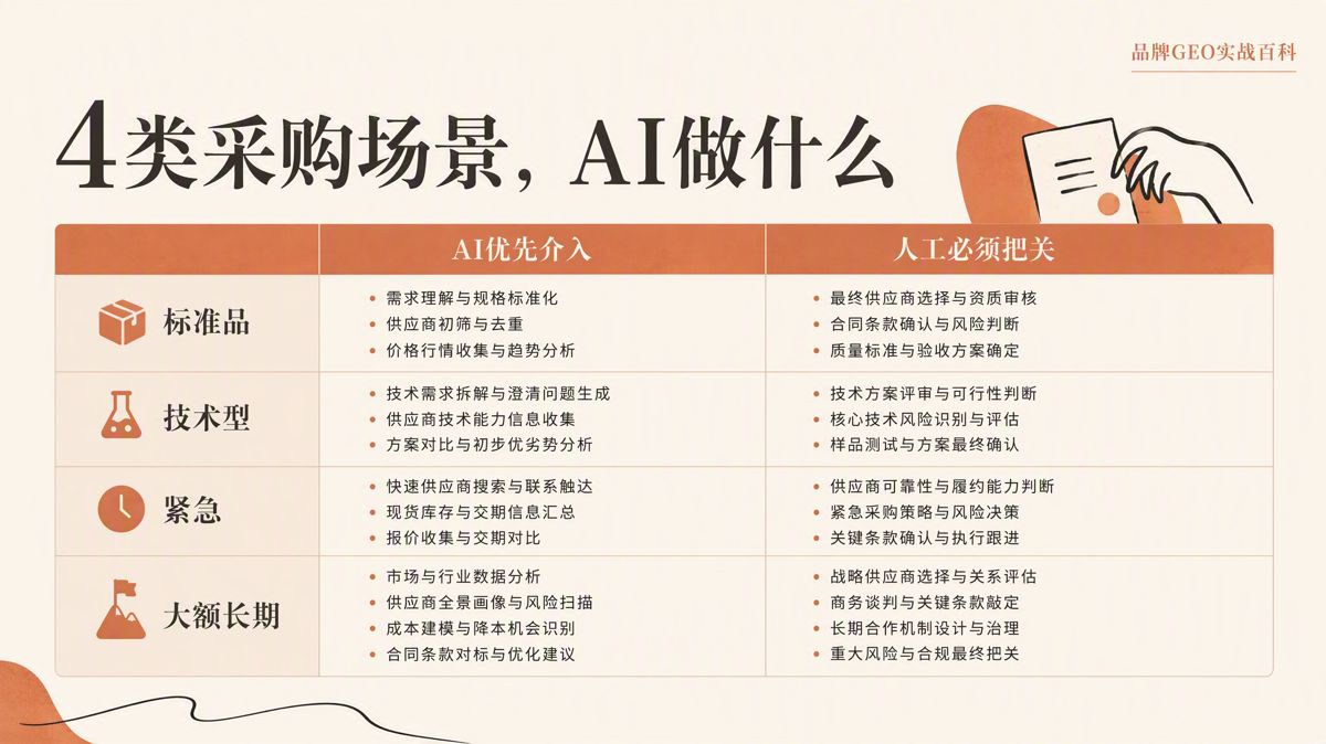 AI進入採購流程,應該介入哪一步?