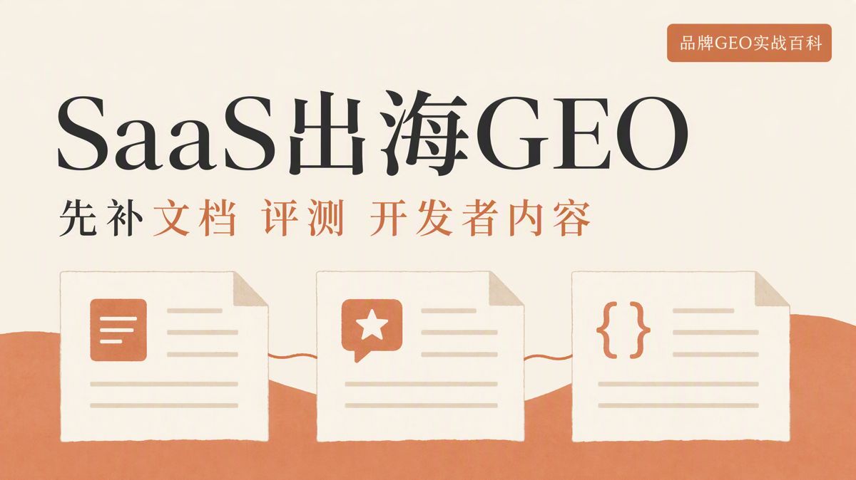 海外SaaS做GEO,先補齊四類內容