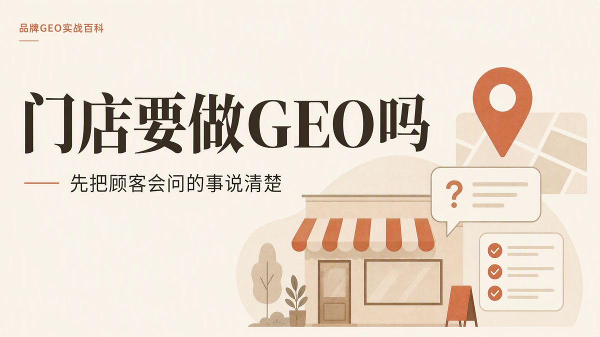 本地生活門店要不要做GEO?