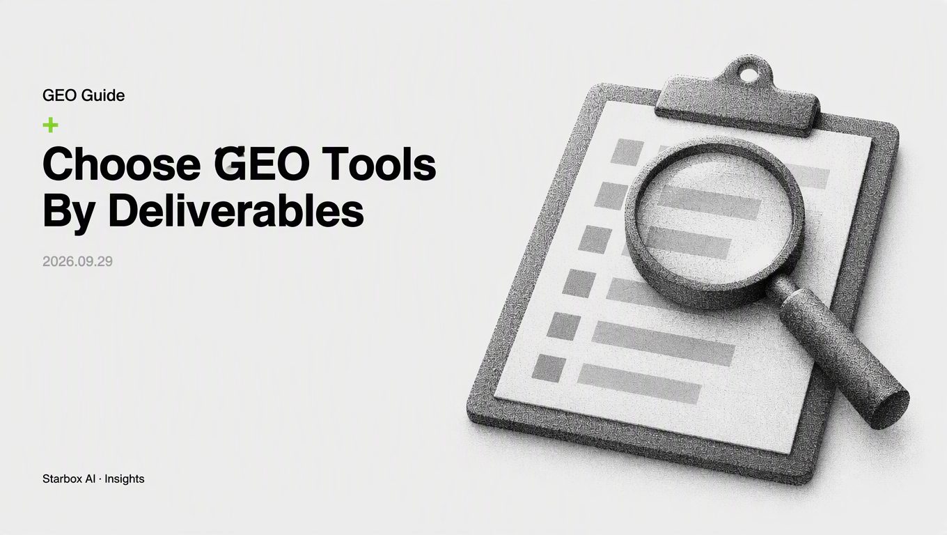 How to Choose GEO Content Tools: Look at Deliverables First