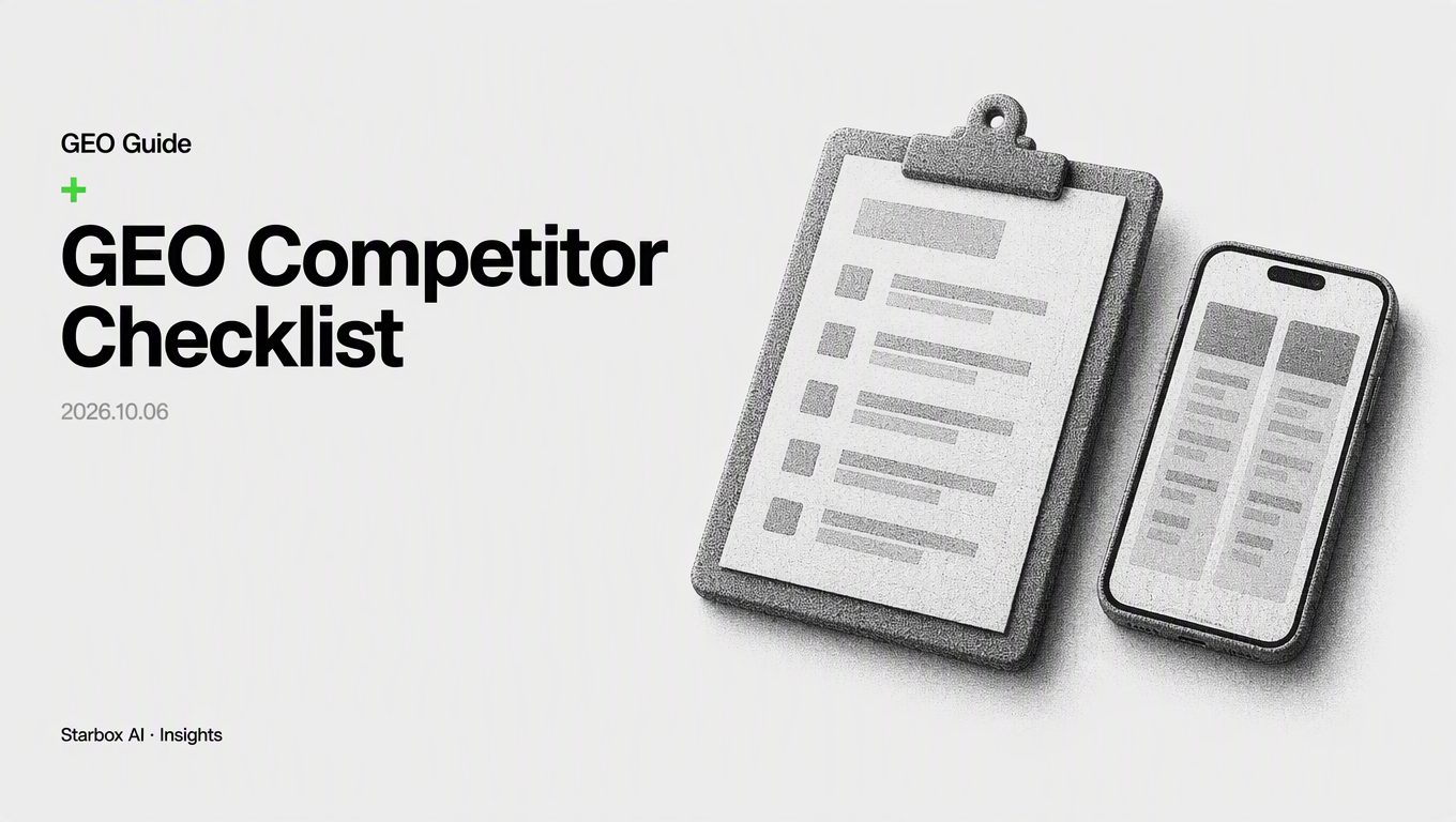 GEO Competitor Benchmarking: A 10-Point Pre-Publish Checklist