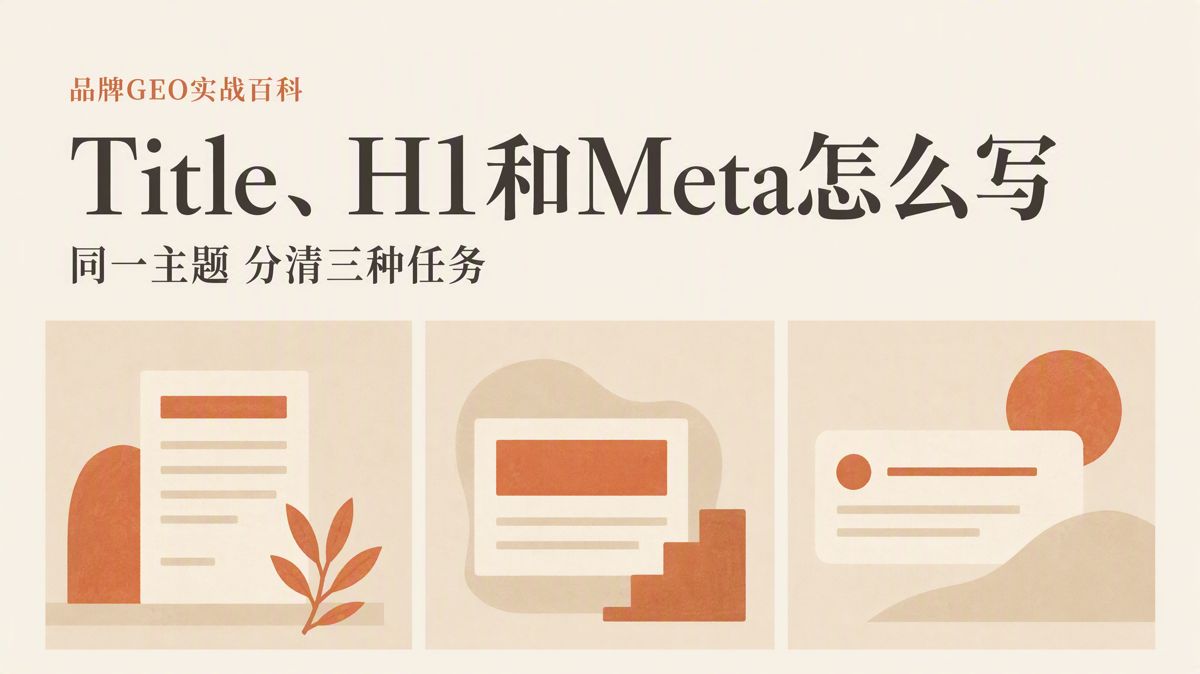 Title、H1、Meta怎麼寫?先統一頁面主題