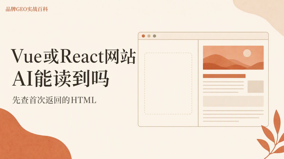 Vue、React網站能被人工智能讀取嗎?