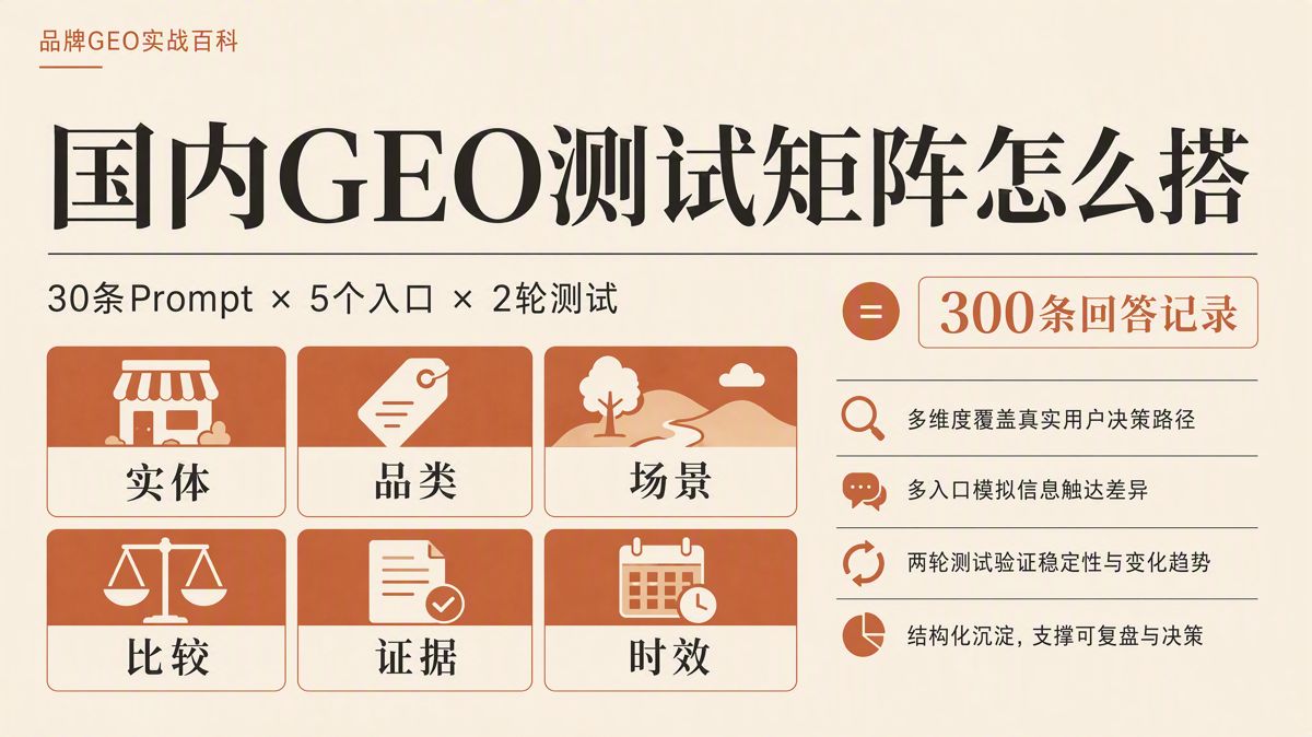 国内GEO测试矩阵怎么搭?