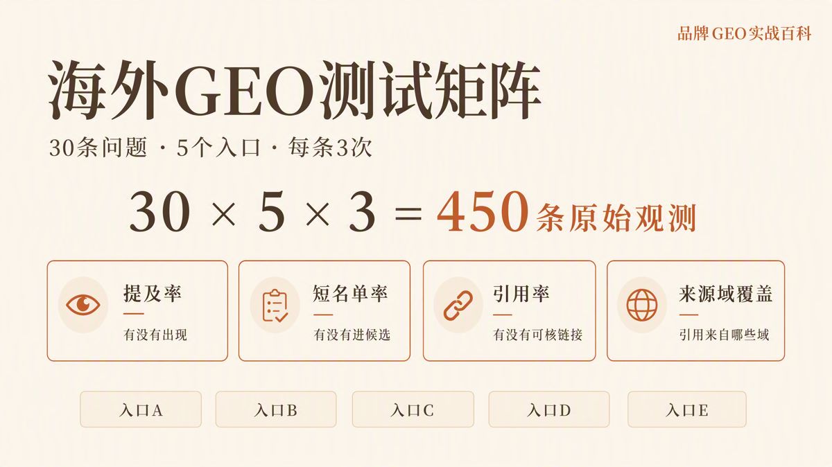 海外GEO測試矩陣怎麼搭？