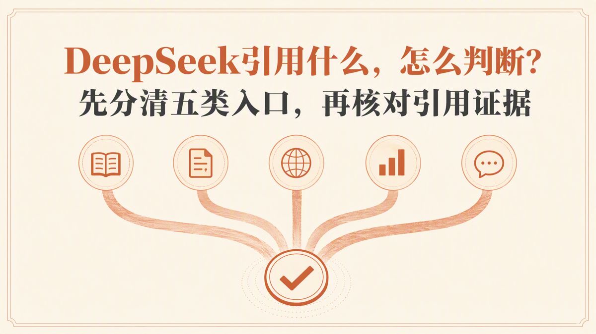 DeepSeek引用什么,怎么判断?