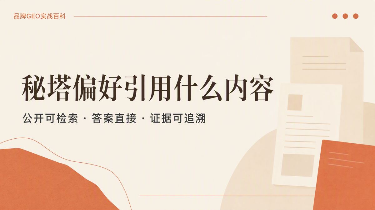 秘塔偏好引用什麼內容