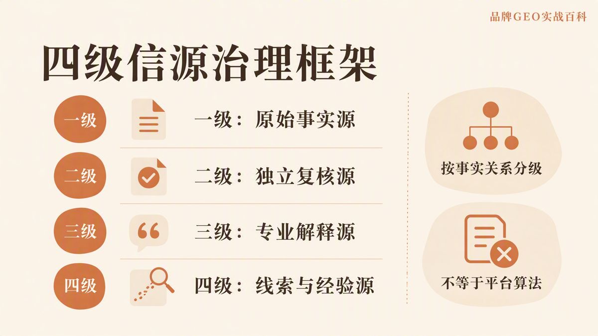 國內GEO信源白名單：四級權重怎麼定