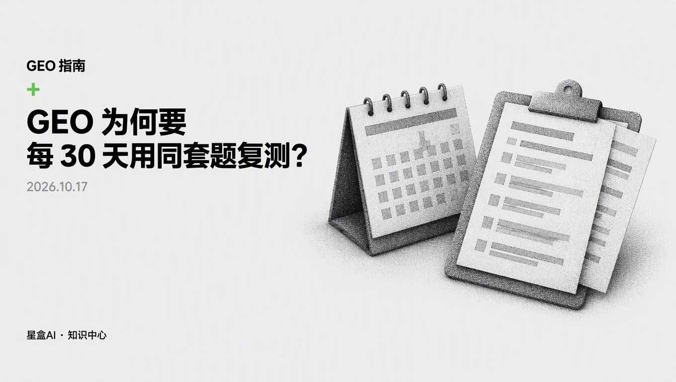 為什麼 GEO 要每 30 天用同一套問題複測